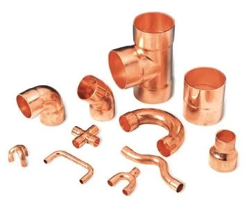 High Pressure Custom Full Crossover Reducing Equal Tee Female Elbow 45 90 Street Coupling V Profile Press Copper Pipe Fittings