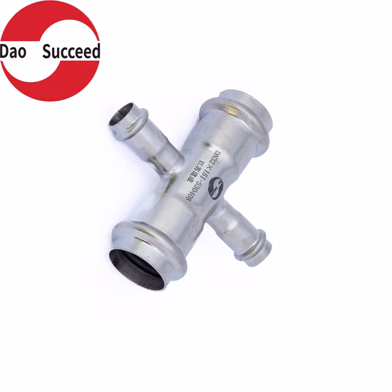 異径クロスステンレスV形圧入継手